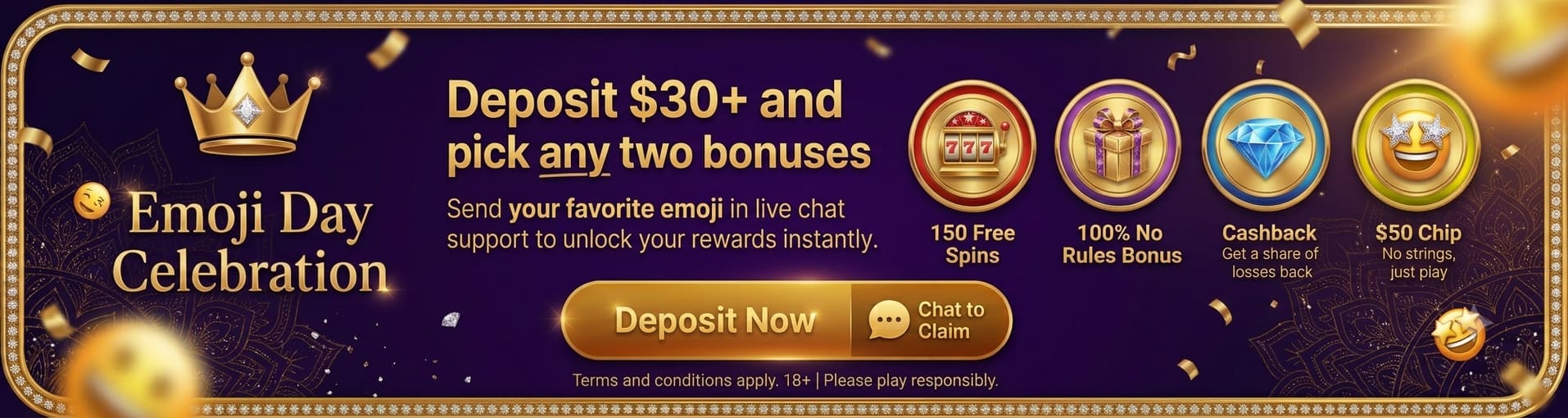 Emoji Day Banner